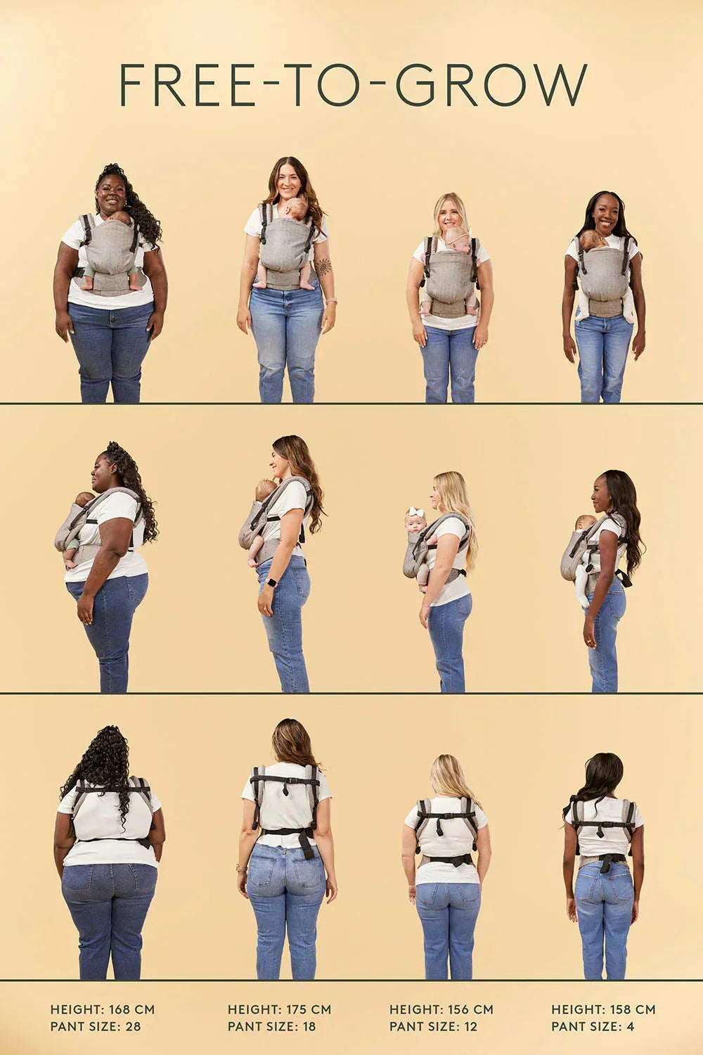 Prowl - Cotton Adjustable Free-to-Grow Baby Carrier