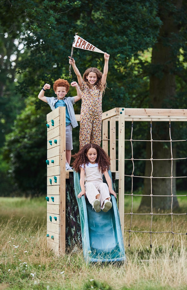 Plum Climbing Cube Wooden Play Centre with Swing Arm