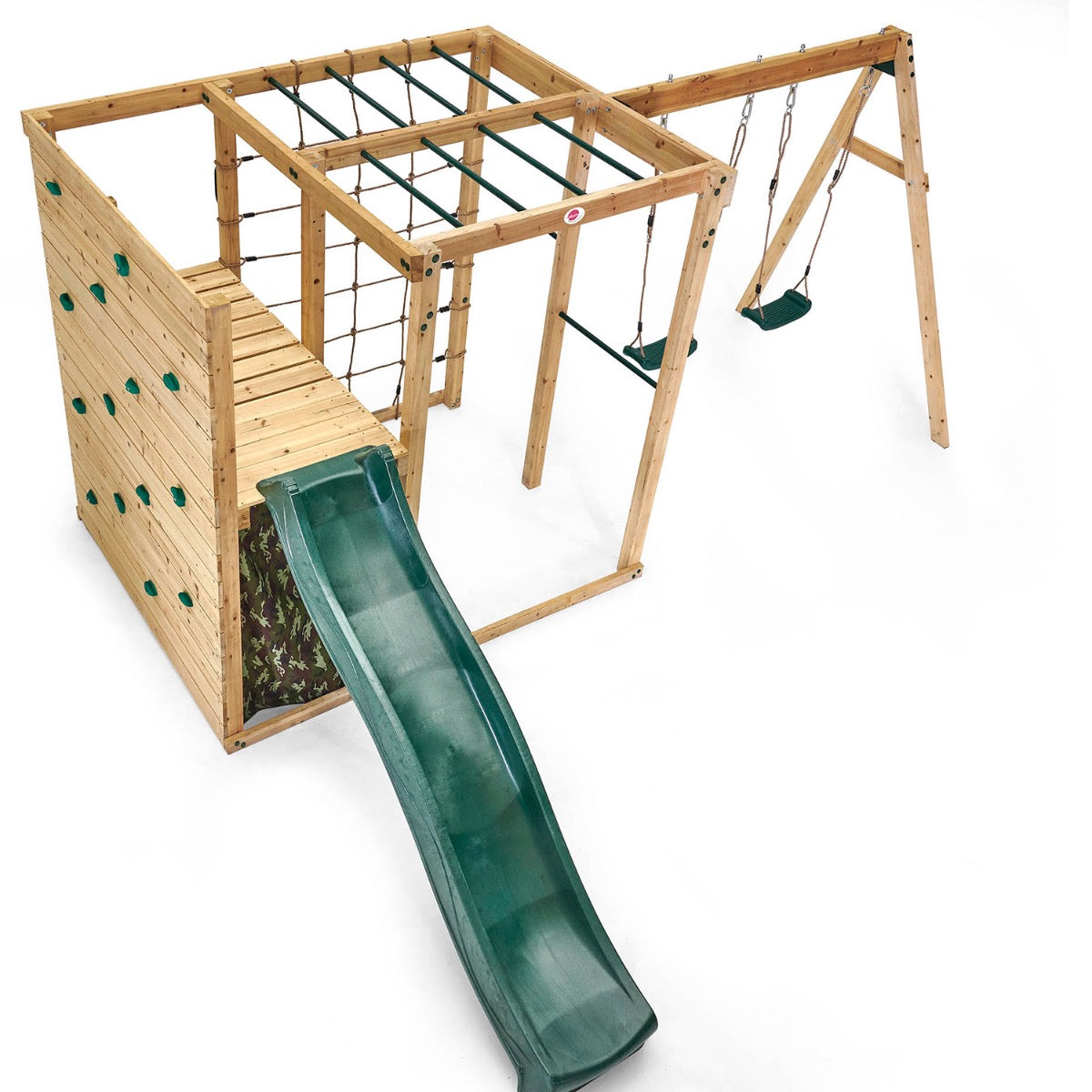 Plum Climbing Cube Wooden Play Centre with Swing Arm