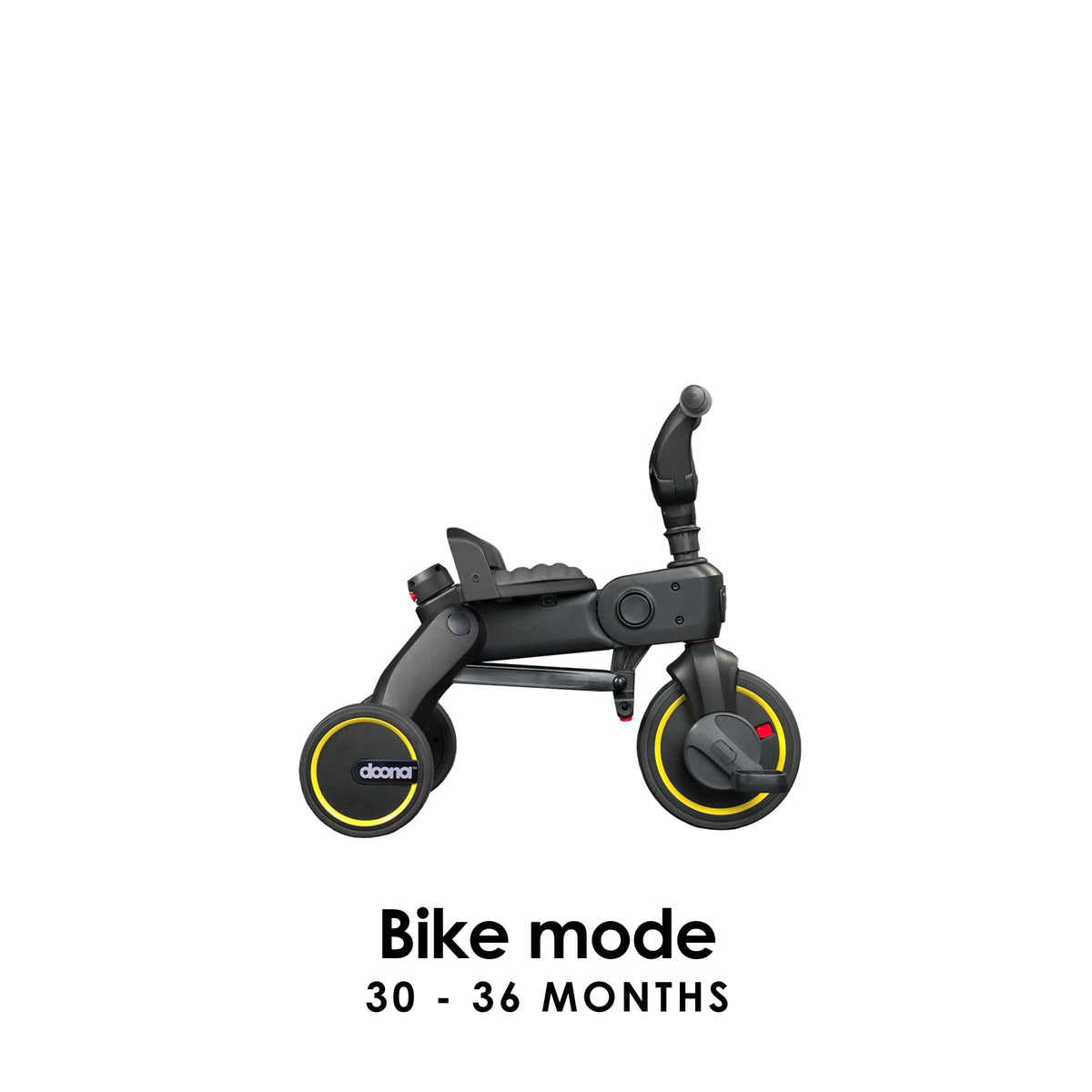 Doona Liki Trike S1 Grey Foldable Toddler Trike with Parent Push Handle