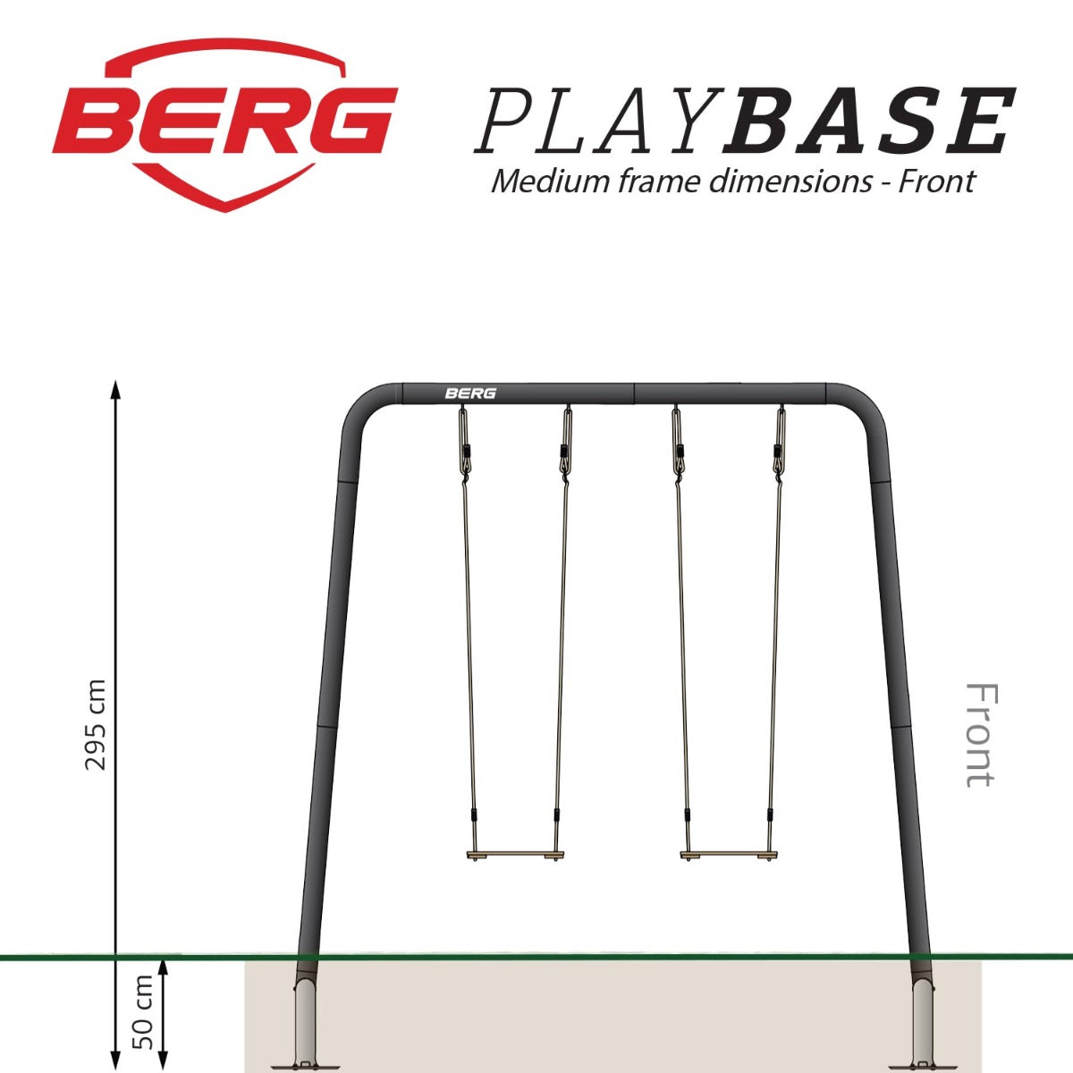 BERG PlayBase Medium Green Swing set
