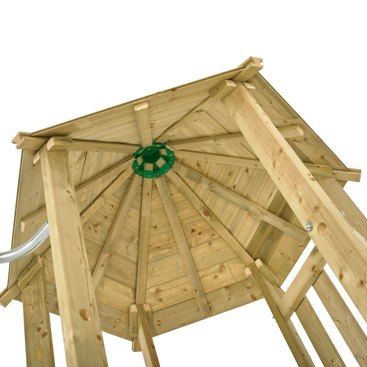 TP Castlewood Sherborne Wooden Climbing Frame with Single Swing Arm & Slide