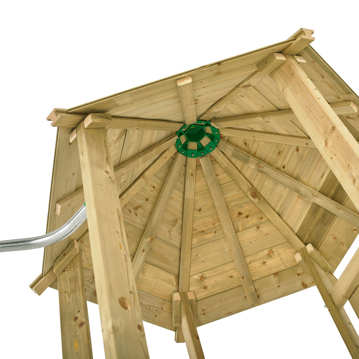tp Castlewood Warwick Wooden Climbing Frame with Crazywavy Slide