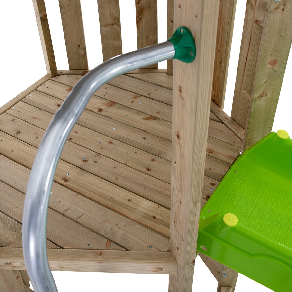 TP Castlewood Sherborne Wooden Climbing Frame with Single Swing Arm & Slide