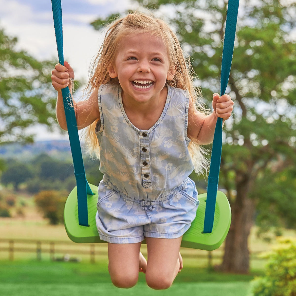 TP Robin Wooden Compact Swing and 6ft Slide Set