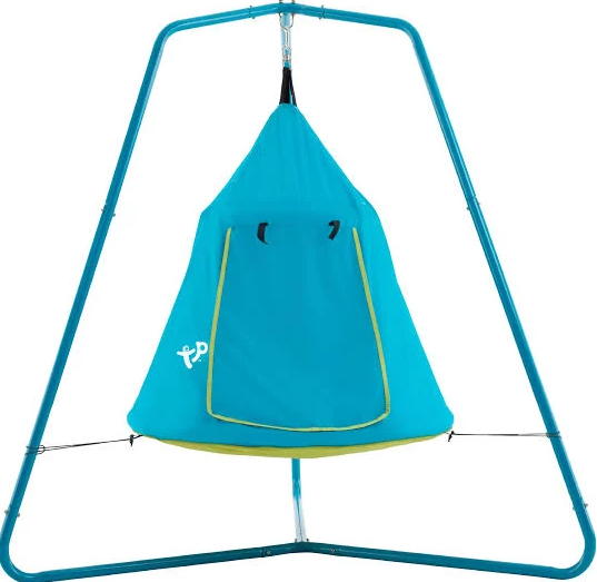 TP Toys UFO Den and climbing frame with hanging pod for kids outdoor garden play